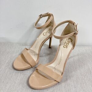 Circus by Sam Edelman Nude Ankle Strap Heels